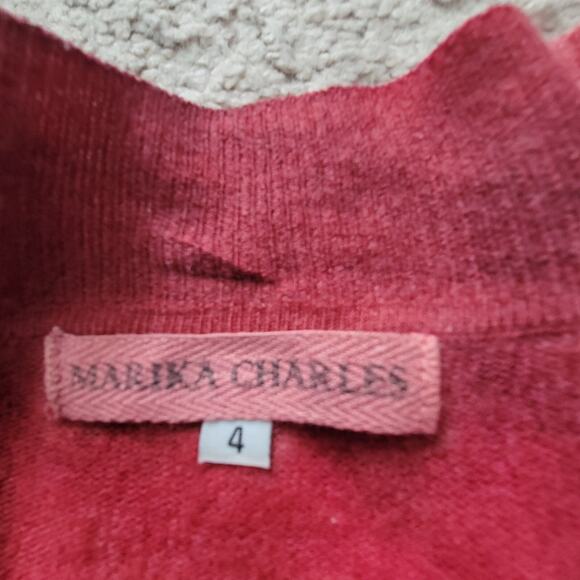 Marika Charles Women’s 4 Cashmere Blend Open Front Printed Cardigan - Picture 14 of 16